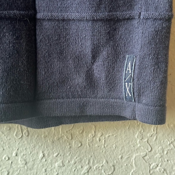 Armani Exchange Women's Short Sleeve Shirt Large Black 100% Cotton Basic - Picture 3 of 4